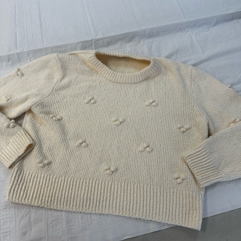 Madewell dotted bobble pullover sweater - Picture 3 of 9